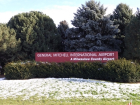 E. Layton Avenue passes the airport