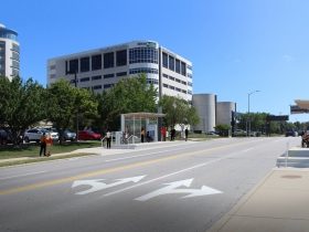 E-W BRT 92nd and Connell Station Rendering