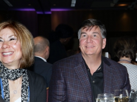 Karen Hartay with Jim Kacmarcik, President, Kapco Metal Stamping.