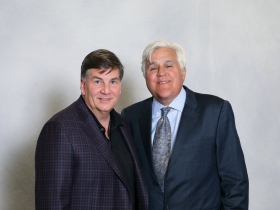 Jim Kacmarcik, President, Kapco Metal Stamping and Jay Leno.