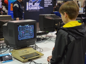 Guests at the Classic Computing Gaming Museum