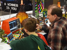 Guests at the Classic Computing Gaming Museum