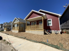 New Habitat for Humanity Homes in King Park Neighborhood. Photo by Graham Kilmer.