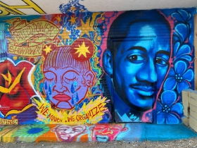 Dontre Hamilton is remembered in this mural