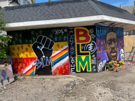 George Floyd mural