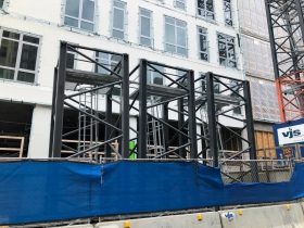 Saint John's on the Lake's north tower is rising