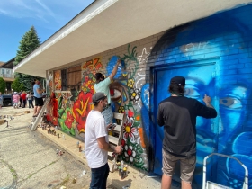 Dontre Hamilton is remembered in this mural