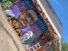 George Floyd mural