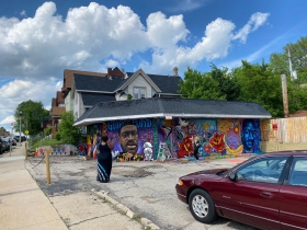 George Floyd mural