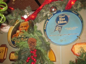 Pabst Blue Ribbon beer tray