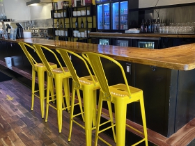 Seats at the bar