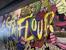 Mural inside the entrance