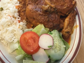 Pollo Guisada. Stewed Chicken