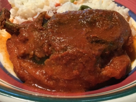 Chiles Rellenos. Stuffed green pepper