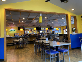 Inside the restaurant