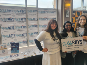 Kelda Roys booth