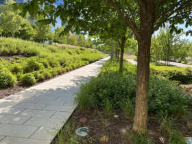 Walk in the Northwestern Mutual park