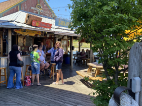 The bar at Barnacle Bud’s