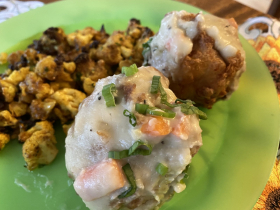 Compact Turkey Dinner with cauliflower