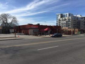 Redevelopment site, former Buca di Beppo and parking lot.