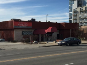Redevelopment site, former Buca di Beppo and parking lot.