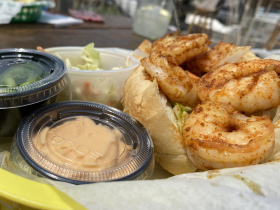 Shrimp Po Boy Sandwich