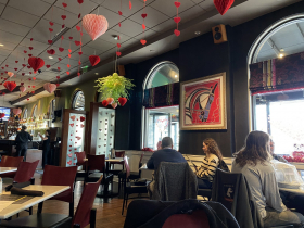 The dining room