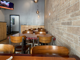 Inside the restaurant