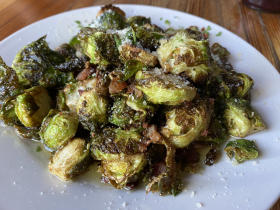 Bacon sautéed Brussels Sprouts
