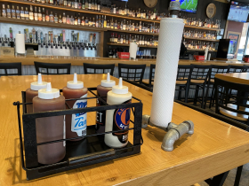 Sauces and napkins