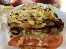 Pork souvlaki