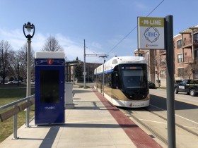 CityPost smart kiosk at the Burns Commons streetcar station