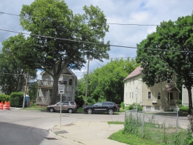 1114 E. Kane Pl. is the lot on the left