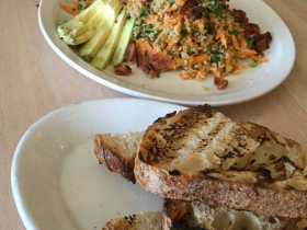 Quinoa Salad and grilled bread