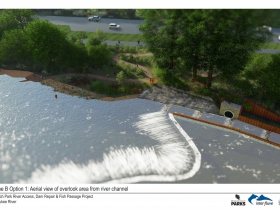 Kletzsch Park river access project rendering