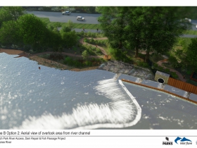 Kletzsch Park river access project rendering