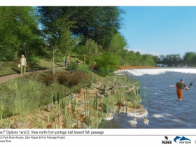 Kletzsch Park river access project rendering