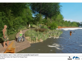 Kletzsch Park river access project rendering