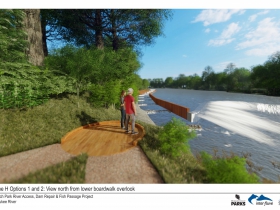 Kletzsch Park river access project rendering