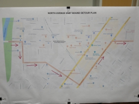 North Avenue east bound detour plan