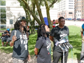 Frank Nitty, Gabi Taylor and Corey Kirkwood