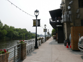 Lakefront Brewery's patio