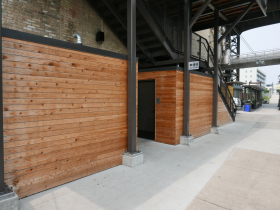 Lakefront Brewery's patio