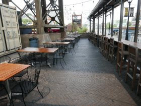 Lakefront Brewery's patio