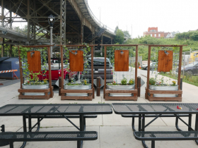 Lakefront Brewery's patio