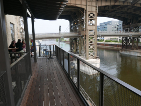 Lakefront Brewery's patio