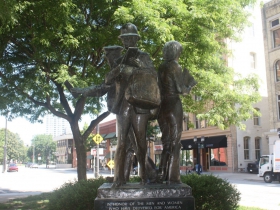 Letter carriers statue