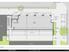 Lower level floor plan, 1697 N. Marshall St.