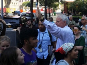 Mayor Tom Barrett at the Climate Strike
