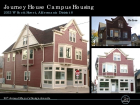 Journey House Campus Housing, 2033 W. Scott St.